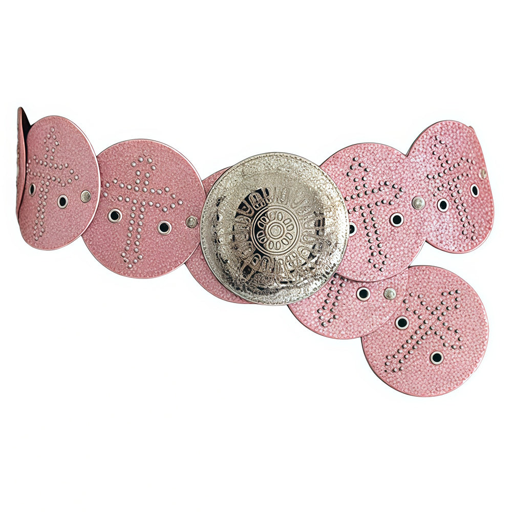 y2k pink cross oversized belt boogzel clothing