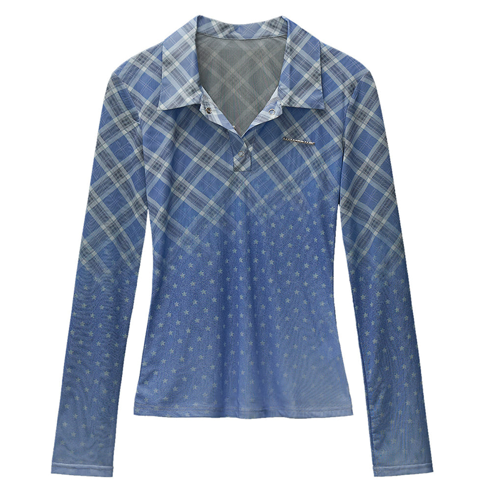 y2k plaid fitted shirt boogzel clothing