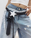 y2k polka dot statement ribbon belt boogzel clothing