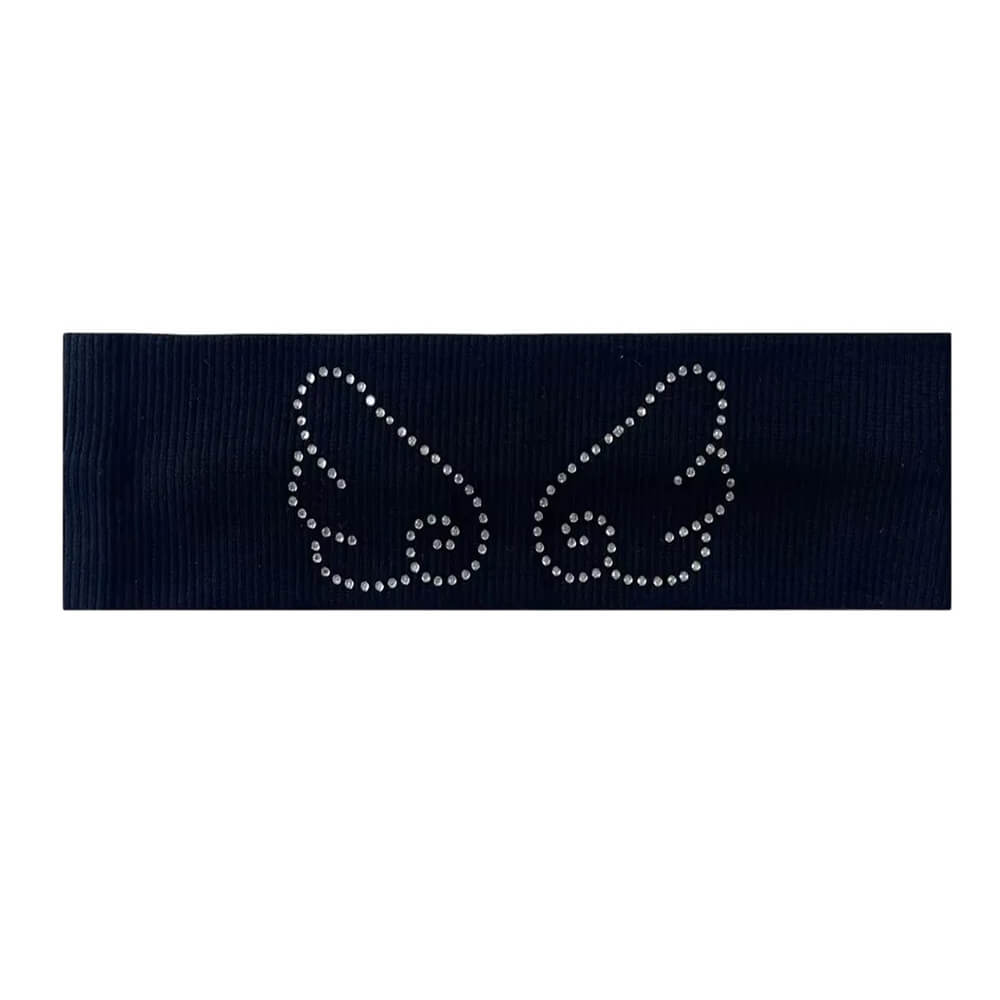 y2k rhinestone angel wings headband boogzel clothing