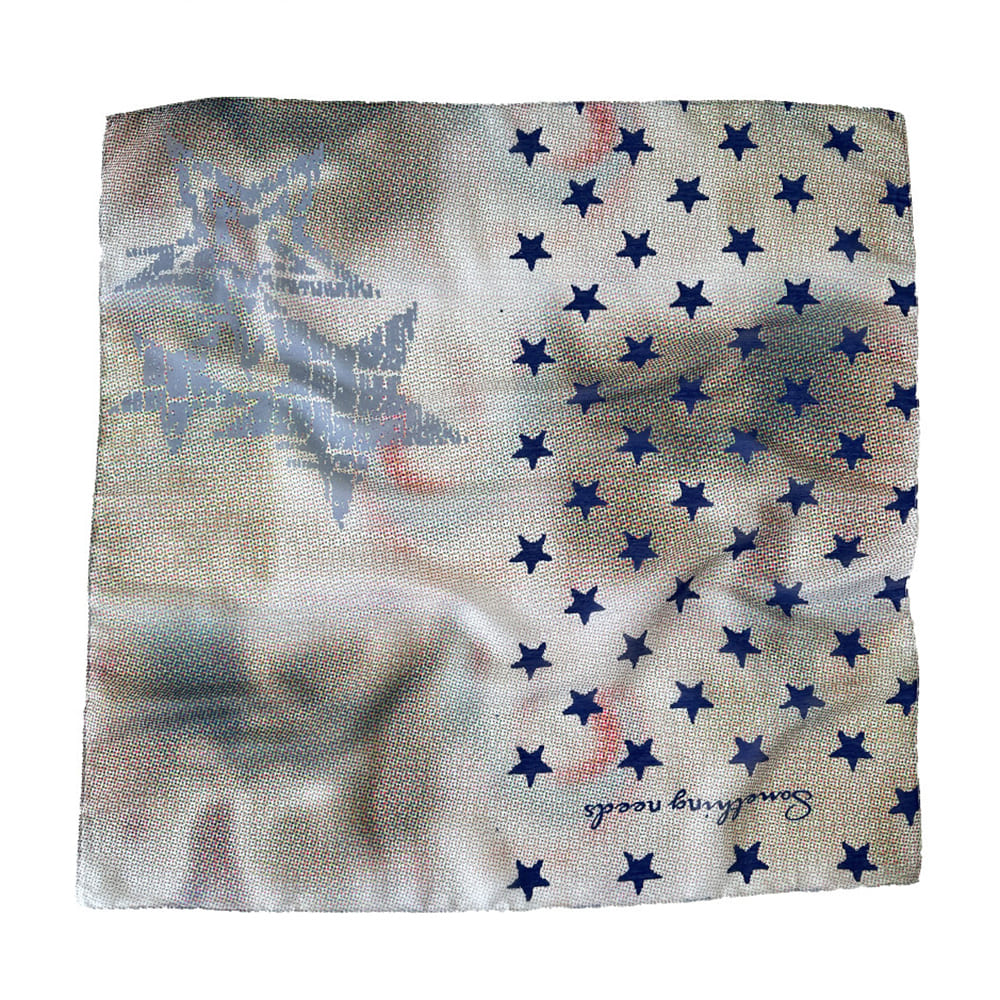 y2k star print bandana boogzel clothing