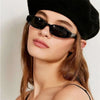 y2k skinny oval sunglasses boogzel clothing