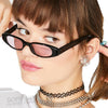 y2k skinny oval sunglasses boogzel clothing