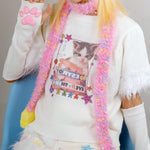 Y2K Star Fairy Fuzzy Scarf boogzel clothing