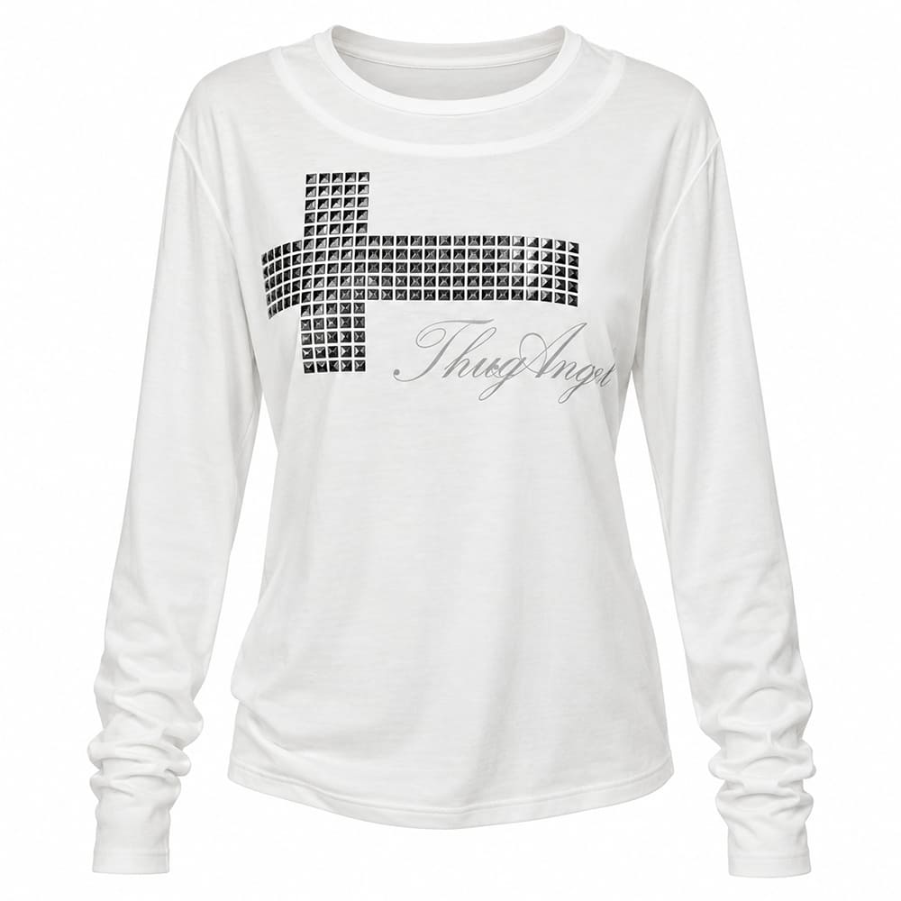 y2k angel wings mesh long sleeve top boogzel clothing