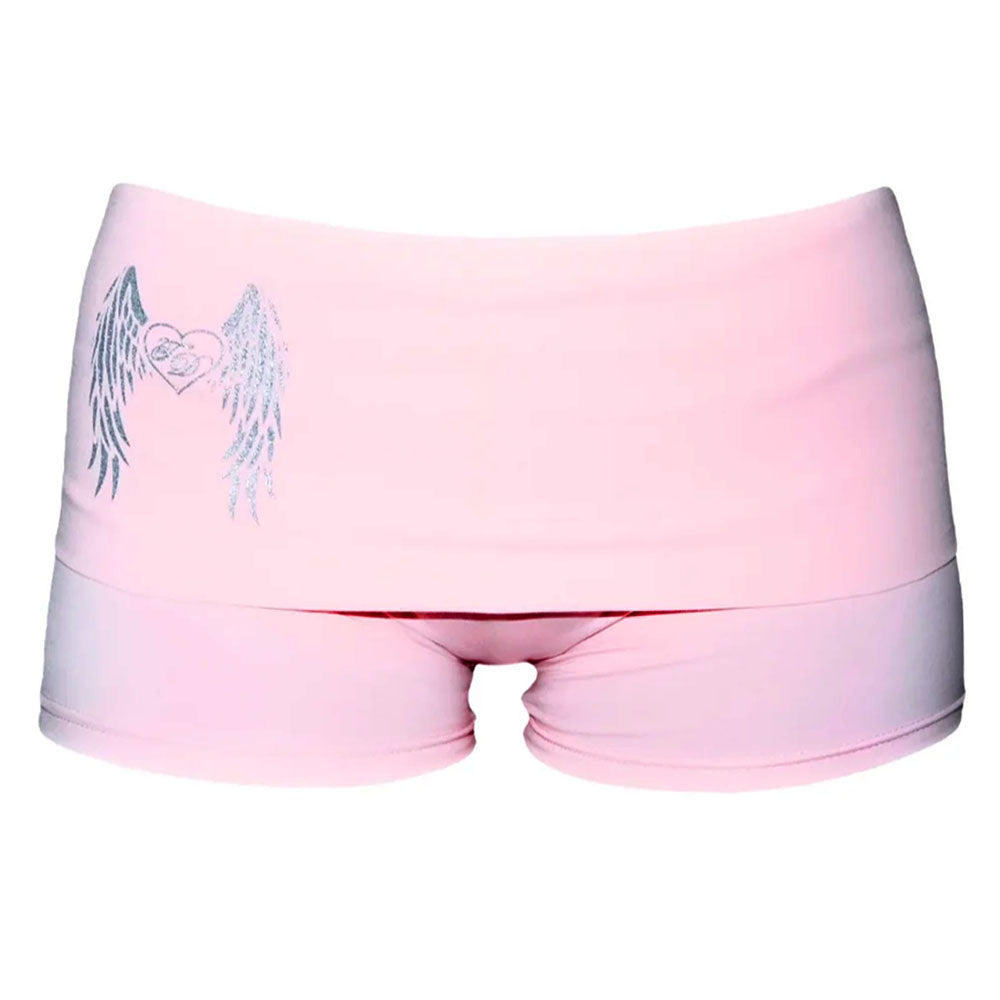 y2k angel wings shorts boogzel clothing