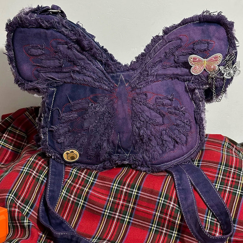 y2k butterfly shoulder bag boogzel clothing