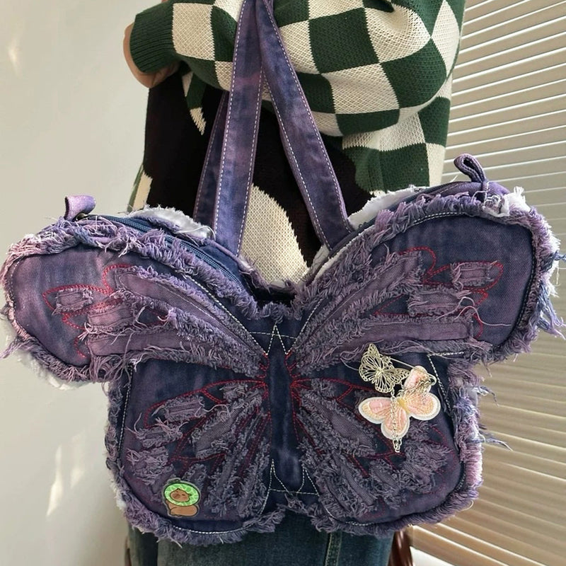 y2k butterfly shoulder bag boogzel clothing