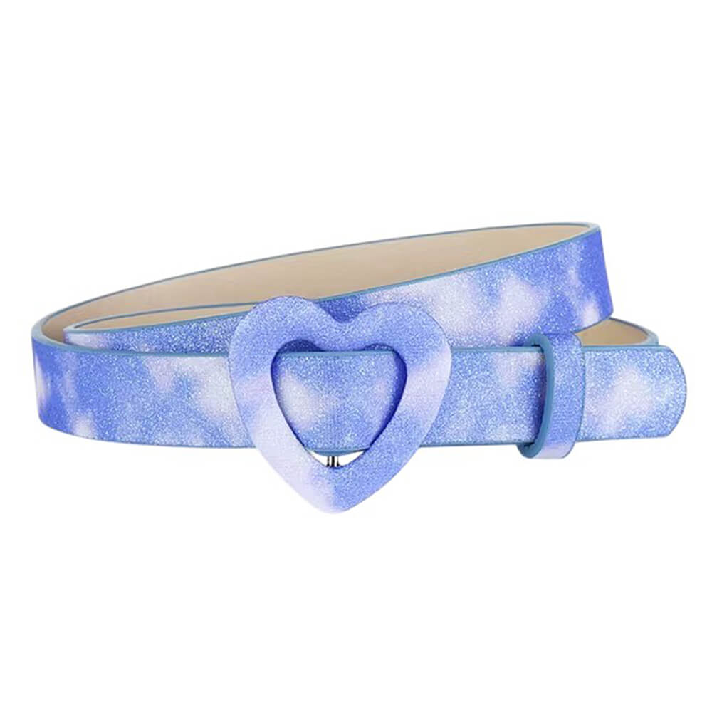 y2k diva heart buckle belt boogzel clothing