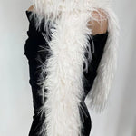 y2k faux fur long fluffy scarf boogzel clothing