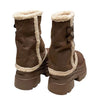 y2k fur trim chunky platform boots boogzel clothing