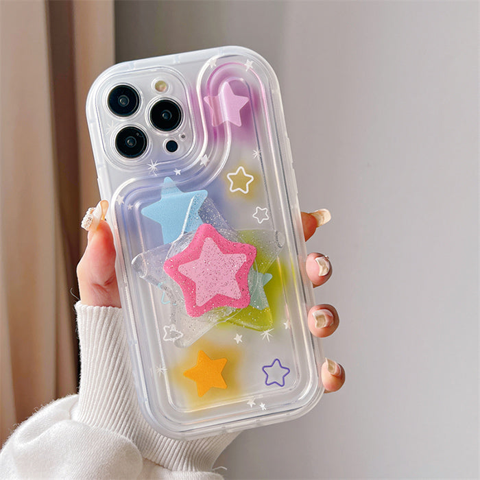 y2k glitter star iphone case boogzel clothing
