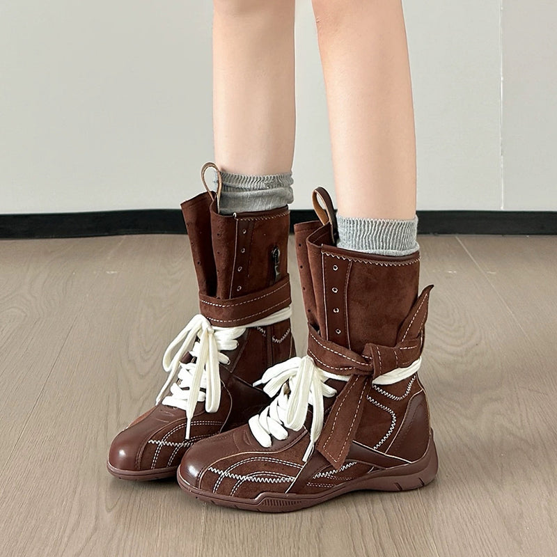 Y2K High Top Sneakers Boots Hybrid | BOOGZEL CLOTHING – Boogzel