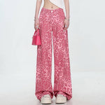 pink leopard print jeans boogzel clothing