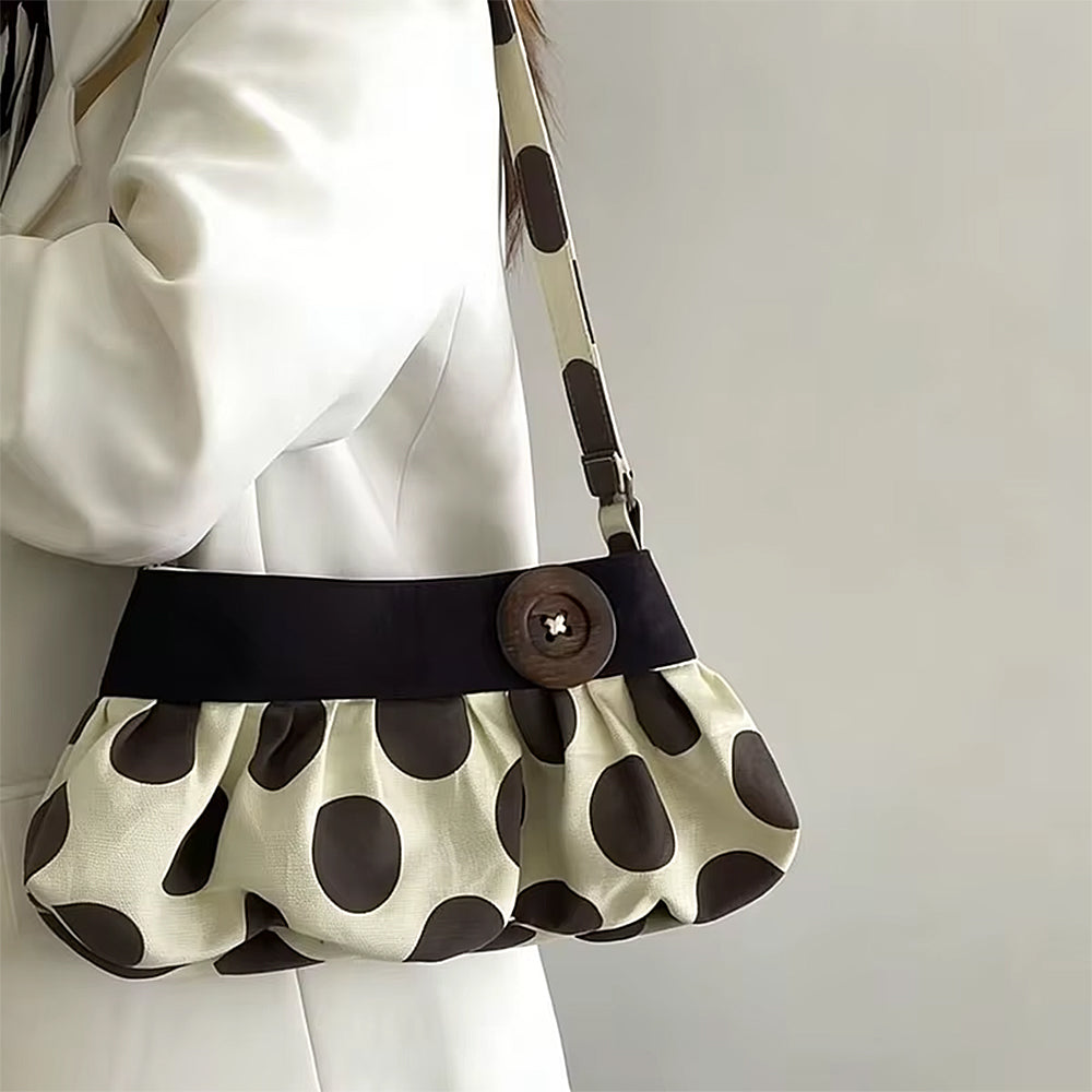 y2k polka dot ruched bag boogzel clothing