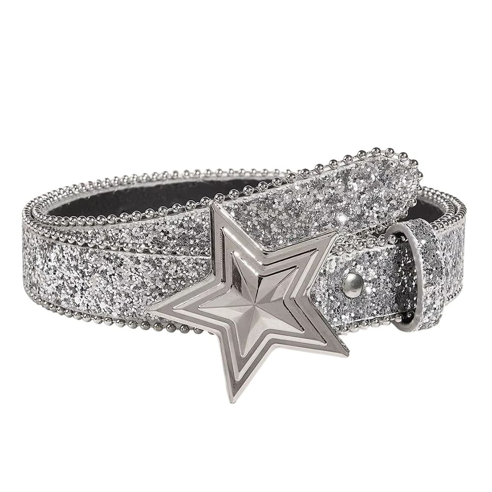 y2k popstar sequin belt boogzel clothing