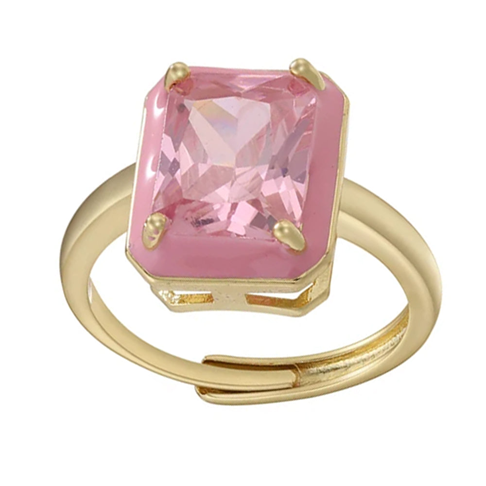 y2k rectangular rhinestone ring boogzel clothing