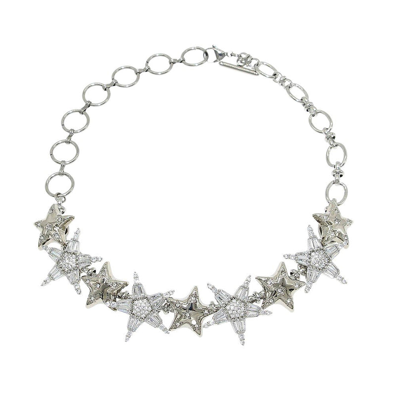 y2k rhinestone star choker boogzel clothing