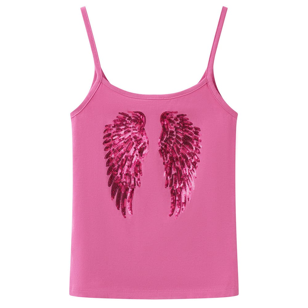 y2k sequin angel wings tank top boogzel clothing