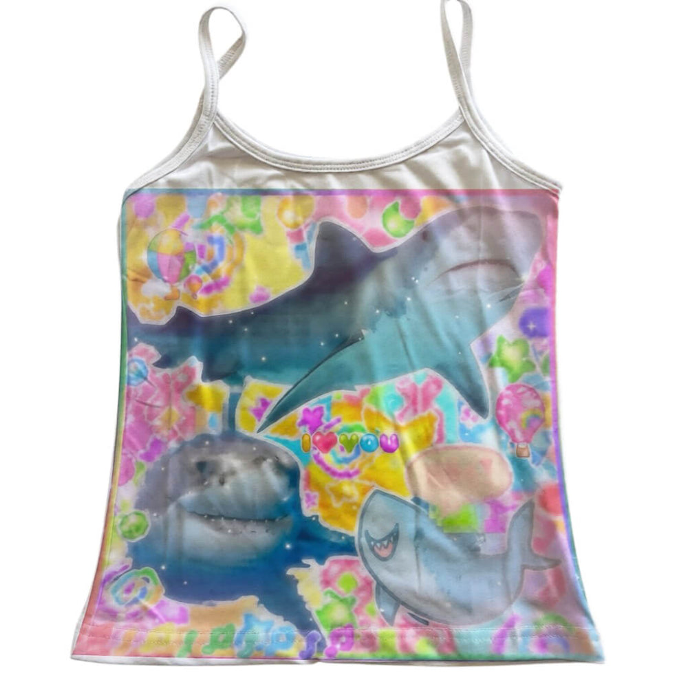 y2k shark tank top boogzel clothing