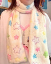 y2k star fluffy scarf boogzel clothing