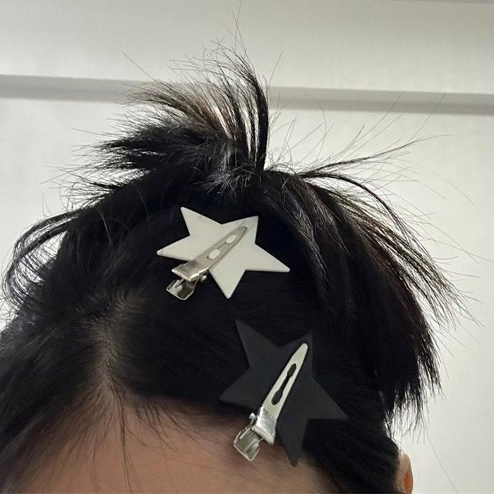 y2k star hair clips set boogzel clothing