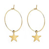 y2k star hoop earrings boogzel clothing