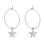 y2k star hoop earrings boogzel clothing