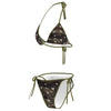 y2k star pattern camo bikini set boogzel clothing