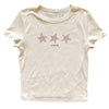 y2k star print baby tee boogzel clothing