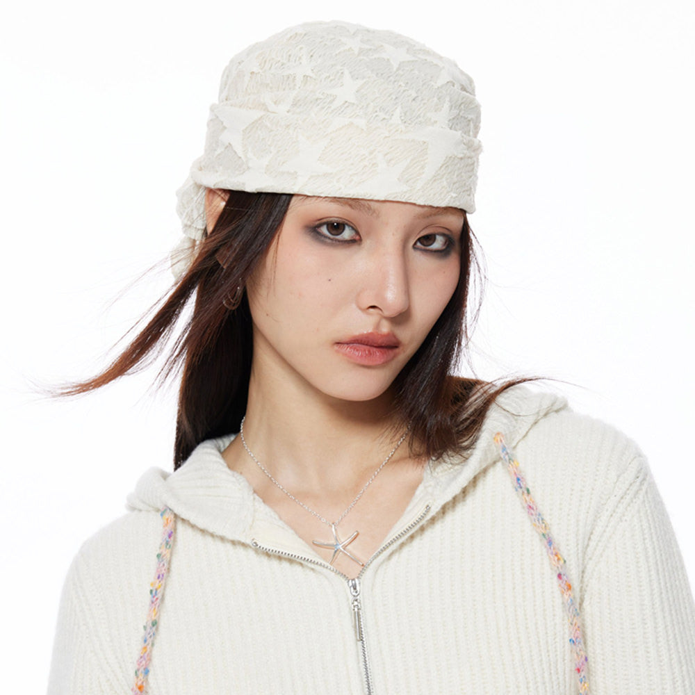 y2k star print bandana headscarf boogzel clothing