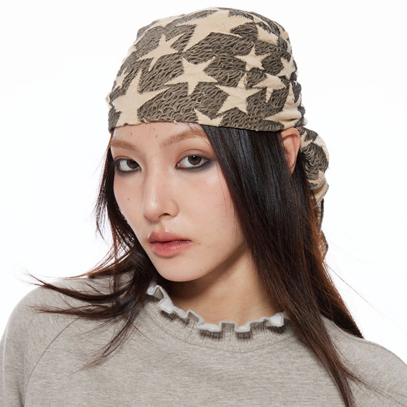Y2K Star Print Bandana Headscarf | BOOGZEL CLOTHING – Boogzel Clothing