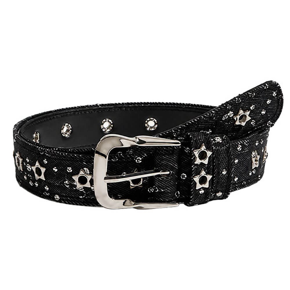 y2k star rivet belt boogzel clothing