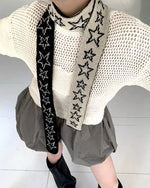 y2k star skinny scarf boogzel clothing