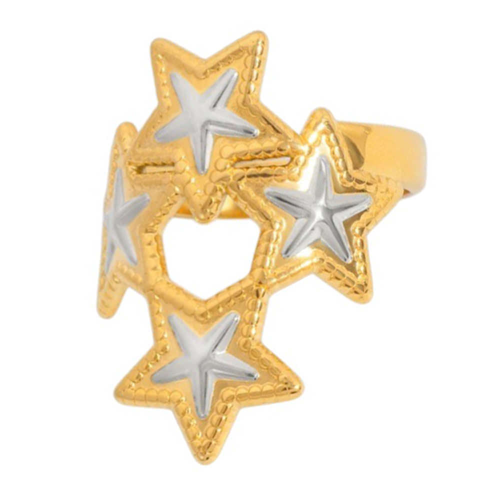 y2k stars ring boogzel clothing
