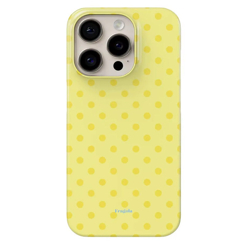 yellow polka dot iphone case boogzel clothing
