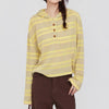 yellow striped heart buttons hoodie boogzel clothing
