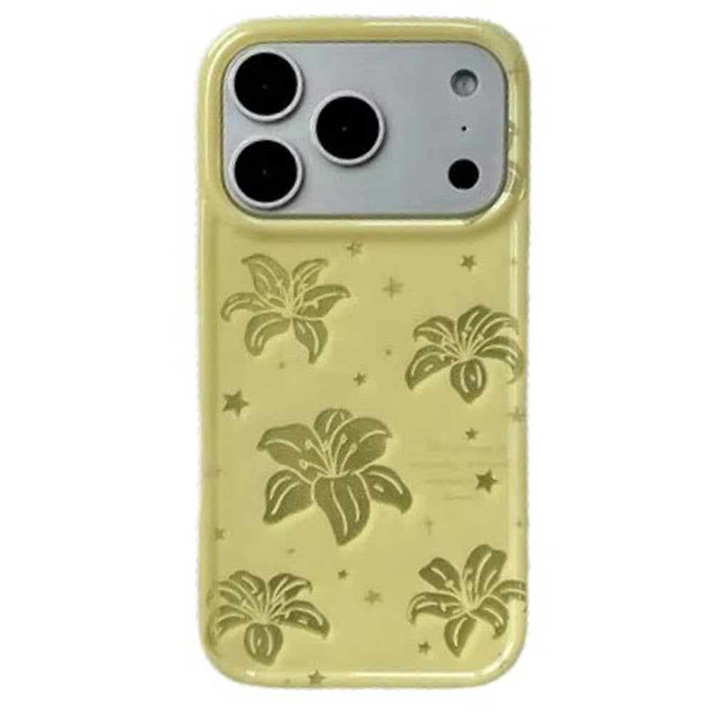 yellow tropical flowers iphone case boogzel clothing