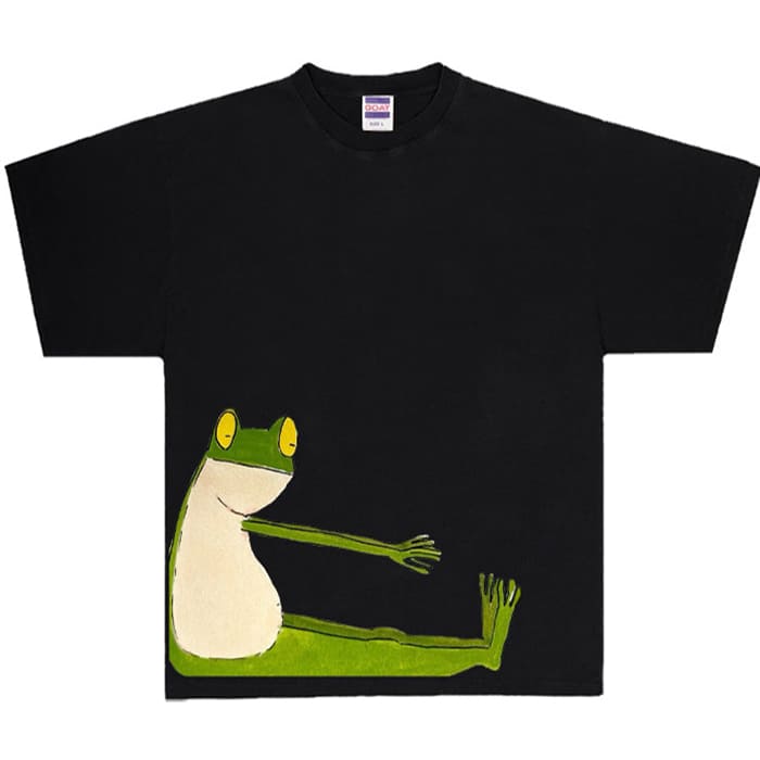 yoga frog graphic t-shirt boogzel clothing