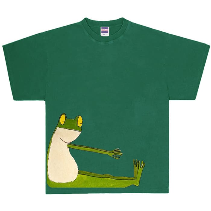 yoga frog graphic t-shirt boogzel clothing