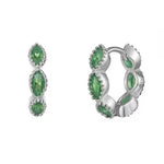 zircon hoop earrings boogzel clothing