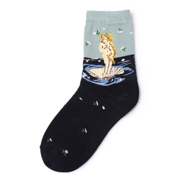 2.0 Birth of Venus Botticelli Socks