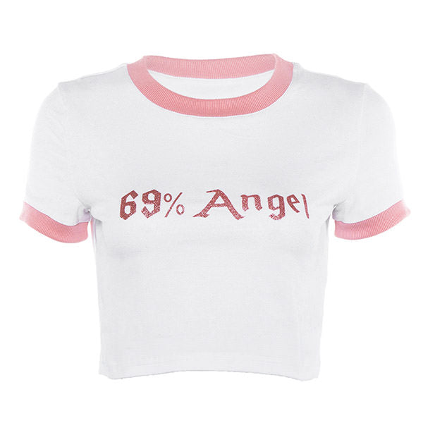 69% Angel Crop Tee