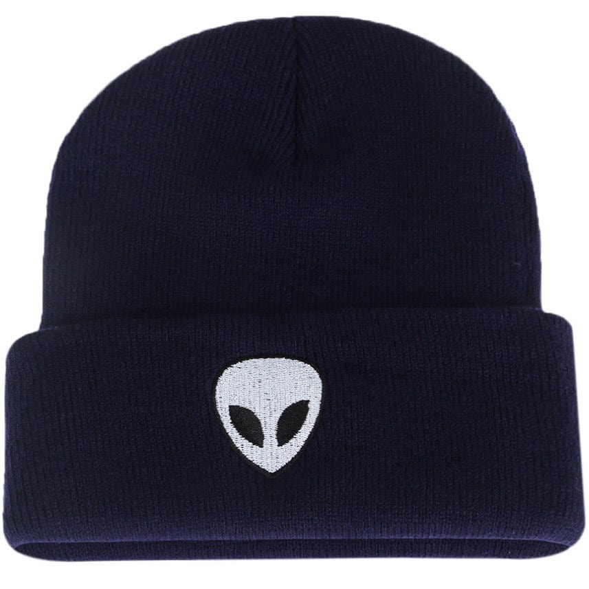 Shop Alien Embroidered Beanie at Boogzel Apparel