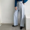 flower embroidery wide pants boogzel