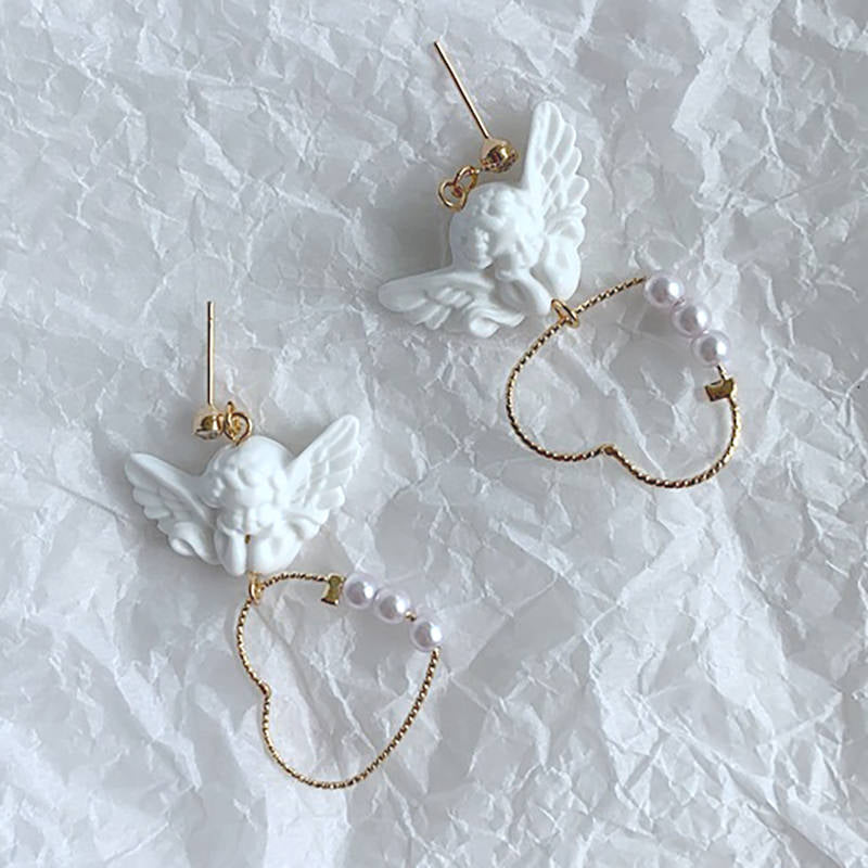 Shop BB Angel Earrings at Boogzel Apparel Free Shipping