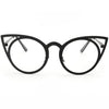 Cat Eye Metallic Glasses Boogzel Apparel