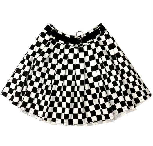 Checkered Mini Skirt at Boogzel Apparel