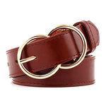 Shop Red Ring Buckle Belt at Boogzel Apparel Free Shipping