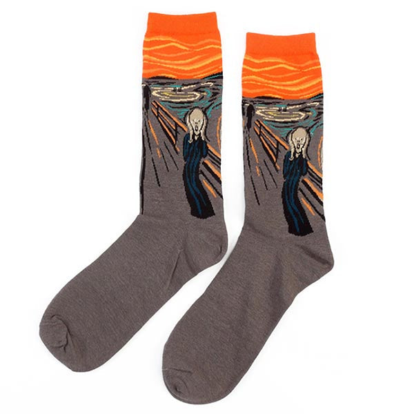 The Scream Munch Socks boogzel apparel